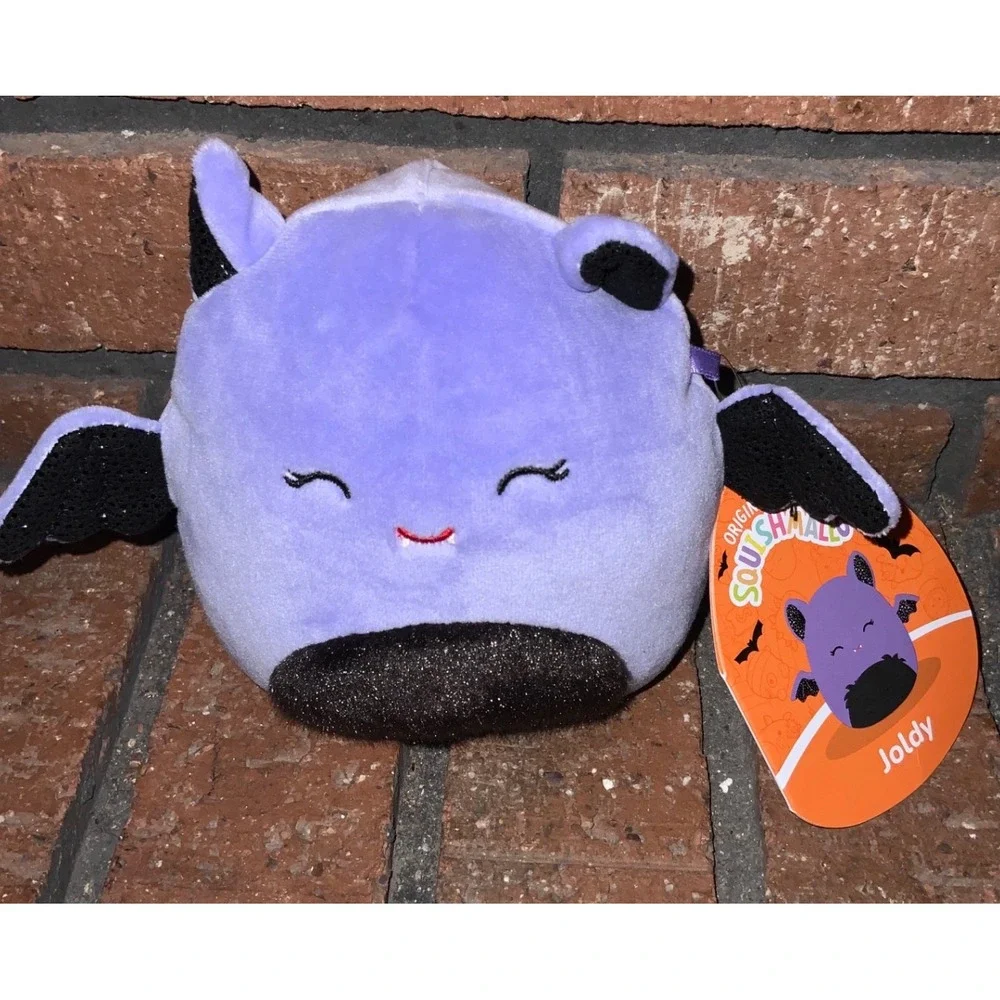 Squishmallows Joldy the Bat Purple Black Glitter 5 Inch Halloween Plush 2023 NWT
